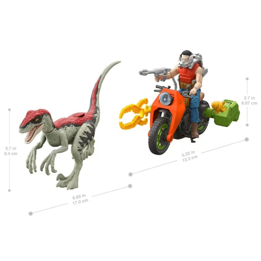 Mattel Jurassic‎ Park '93 Classic Dennis Nedry Track & Chase Pack - Ages 4 - NEW - Picture 3 of 8